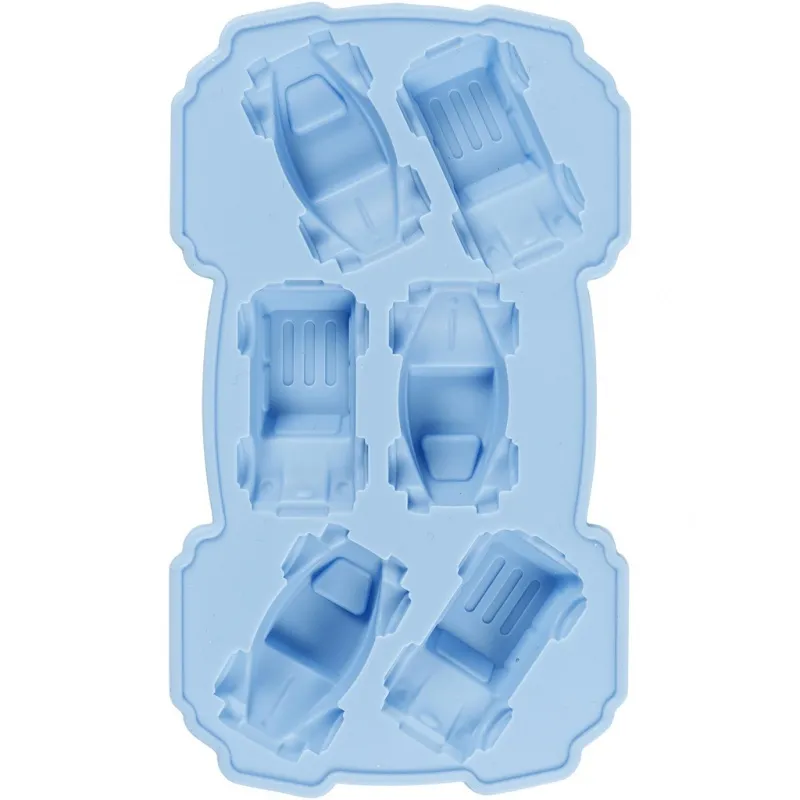Silikonform, Autos, H 2,5 cm, L 3 cm, B 4,5 cm, 12,5 ml, 1 Stk