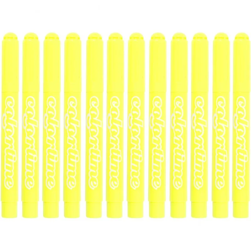 Colortime Marker, Strichstärke 5 mm, Zitronengelb, 12 Stk/ 1 Pck