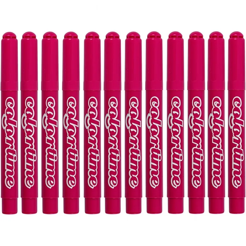 Colortime Marker, Strichstärke 5 mm, Rosa, 12 Stk/ 1 Pck