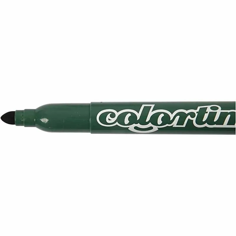 Colortime Marker, Strichstärke 5 mm, Zusätzliche Farben, 12 Stk/ 1 Pck