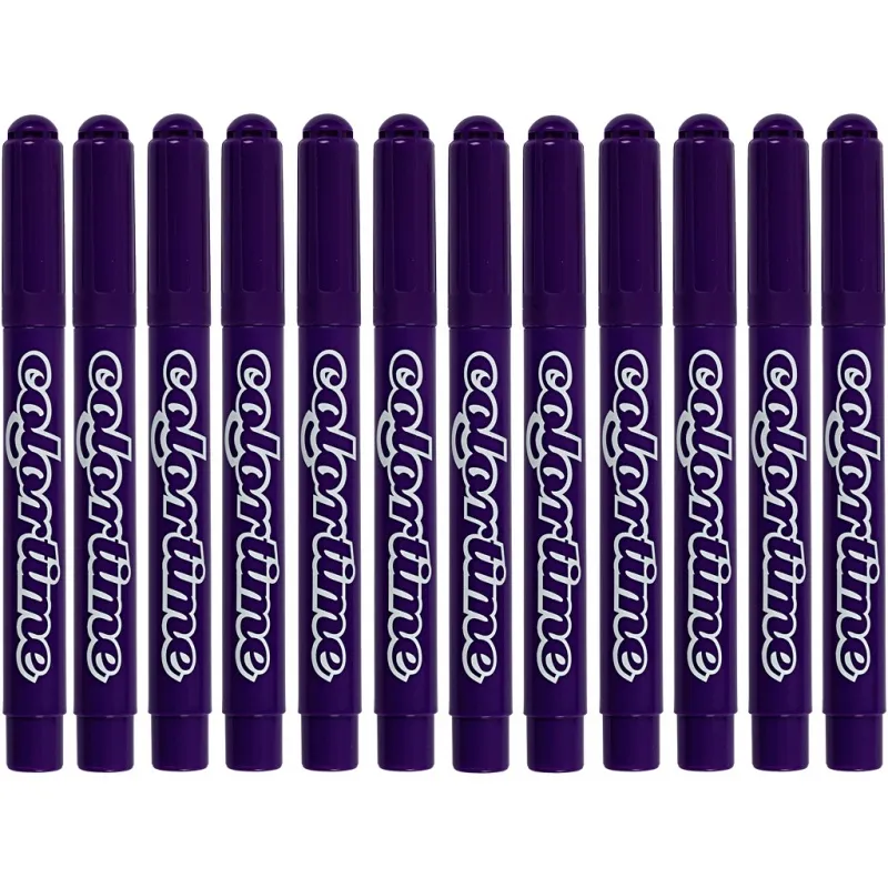 Colortime Marker, Strichstärke 5 mm, Dunkellila, 12 Stk/ 1 Pck