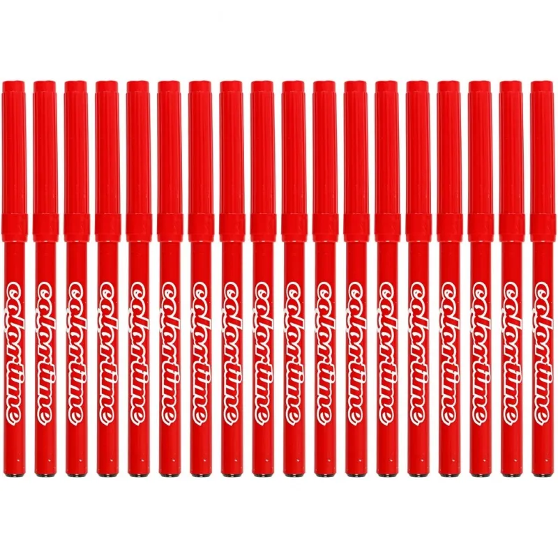 Colortime Marker, Strichstärke 2 mm, Rot, 18 Stk/ 1 Pck