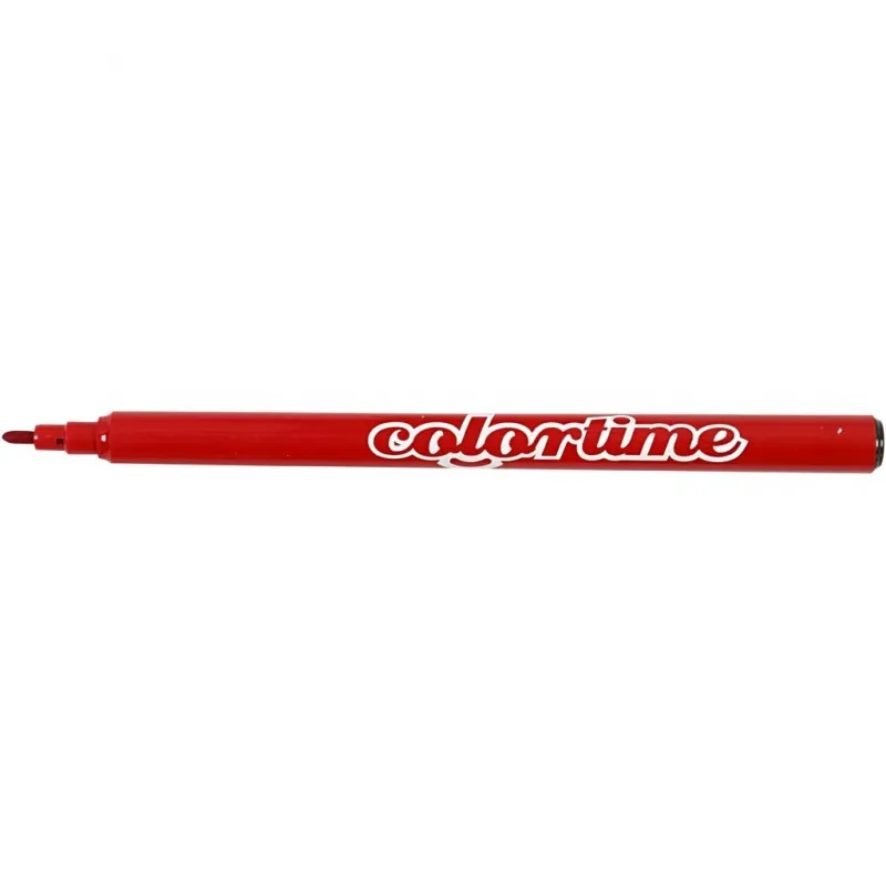 Colortime Marker, Strichstärke 2 mm, Rot, 18 Stk/ 1 Pck