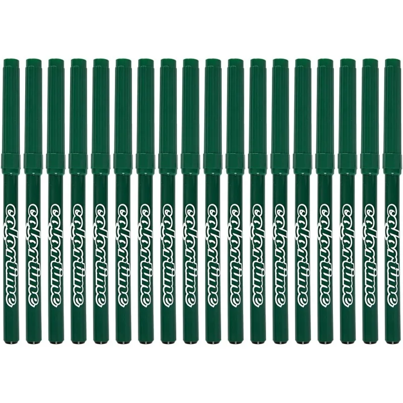 Colortime Marker, Strichstärke 2 mm, Dunkelgrün, 18 Stk/ 1 Pck