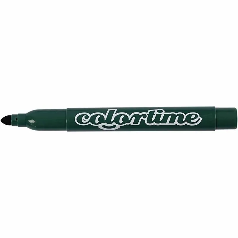 Colortime Marker, Strichstärke 5 mm, Grün, 12 Stk/ 1 Pck