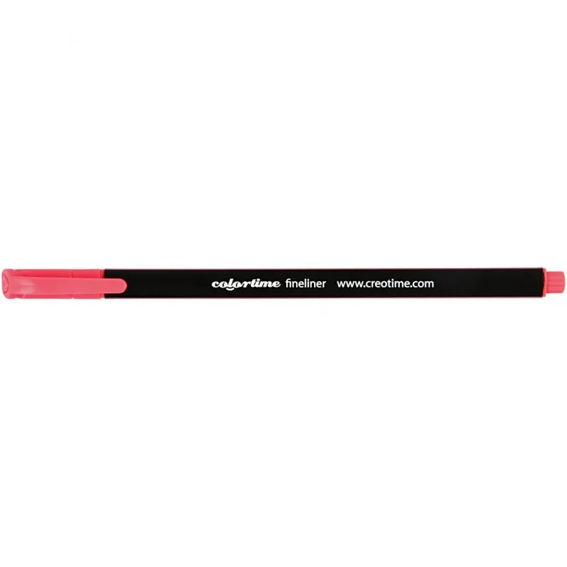 Colortime Fineliner Filzstifte, Strichstärke 0,6-0,7 mm, Pink, 12 Stk/ 1 Pck