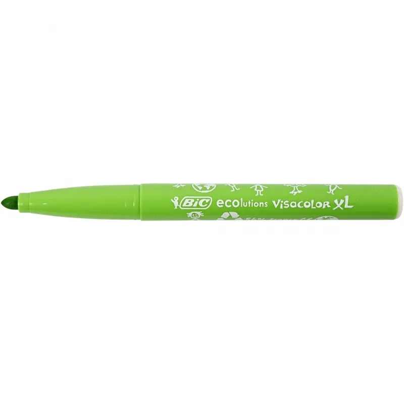 BIC Visa Farb-Marker, Strichstärke 3 mm, Sortierte Farben, 12 Stk/ 1 Pck