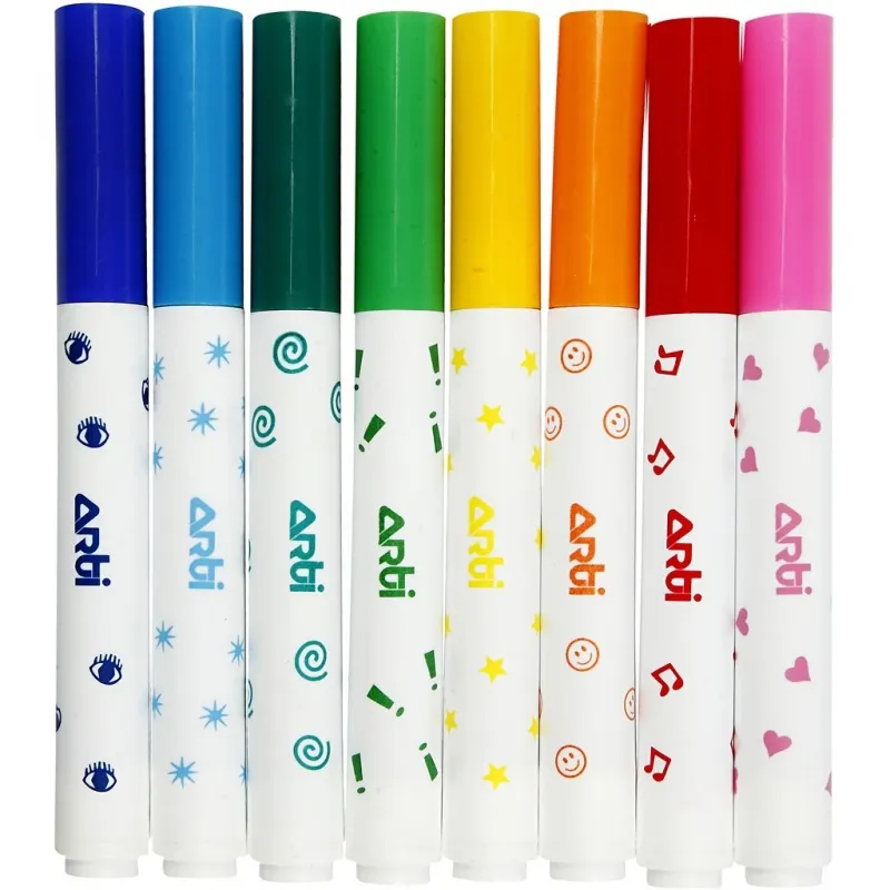 Stempelstifte, Sortierte Farben, 8 Stk/ 1 Pck
