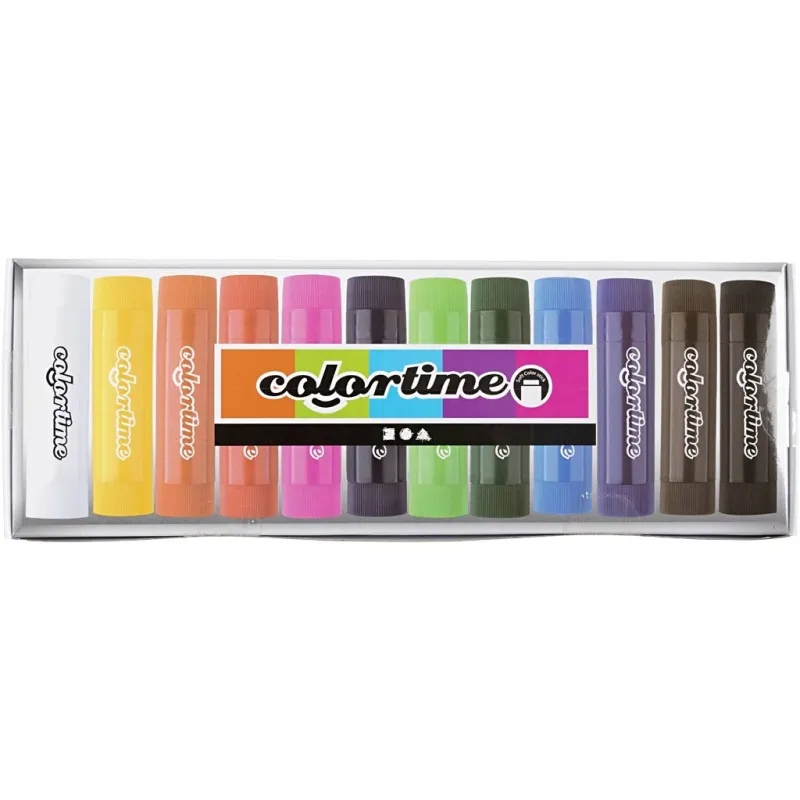 Soft Color Stick, L 8 cm, Sortierte Farben, 6,5 g, 120 Stk/ 1 Pck