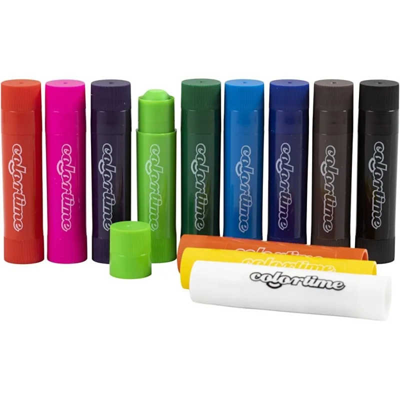 Soft Color Stick, L 8 cm, Sortierte Farben, 6,5 g, 120 Stk/ 1 Pck