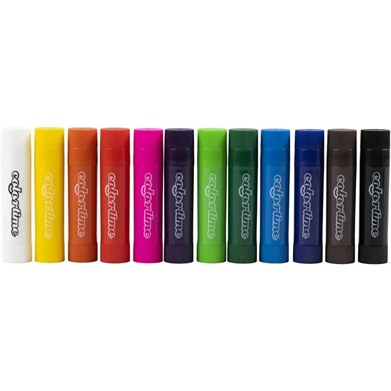 Soft Color Stick, L 8 cm, Sortierte Farben, 6,5 g, 120 Stk/ 1 Pck