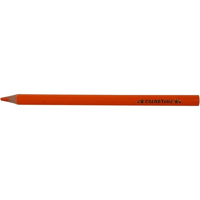 Colortime Buntstifte, L 17,45 cm, Mine 5 mm, JUMBO, Orange, 12 Stk/ 1 Pck