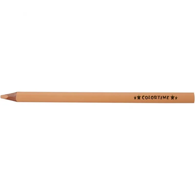 Colortime Buntstifte, L 17,45 cm, Mine 5 mm, JUMBO, Hellbeige, 12 Stk/ 1 Pck