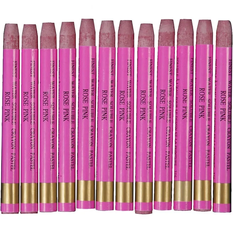 Gallery Aquarell-Kreide, L 9,3 cm, Dicke 8 mm, Hellpink (316), 12 Stk/ 1 Pck