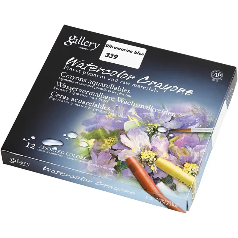 Gallery Aquarell-Kreide, L 9,3 cm, Dicke 8 mm, Ultramarin (339), 12 Stk/ 1 Pck