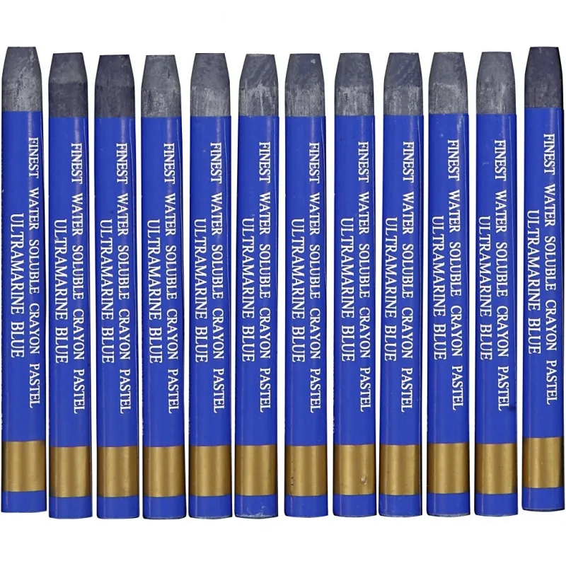 Gallery Aquarell-Kreide, L 9,3 cm, Dicke 8 mm, Ultramarin (339), 12 Stk/ 1 Pck