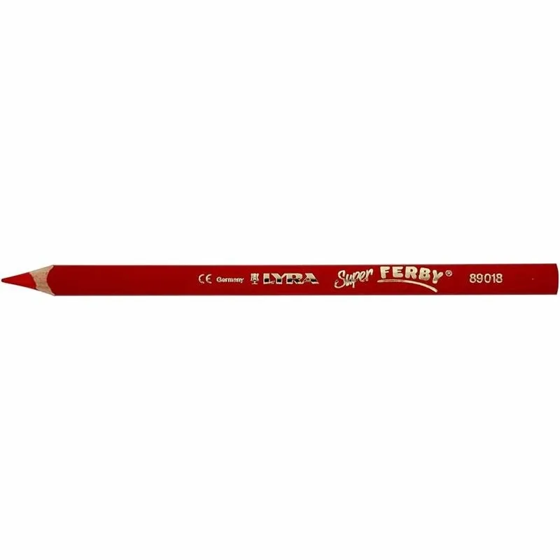 Super Ferby 1 Buntstifte, L 18 cm, Mine 6,25 mm, Orange, 12 Stk/ 1 Pck