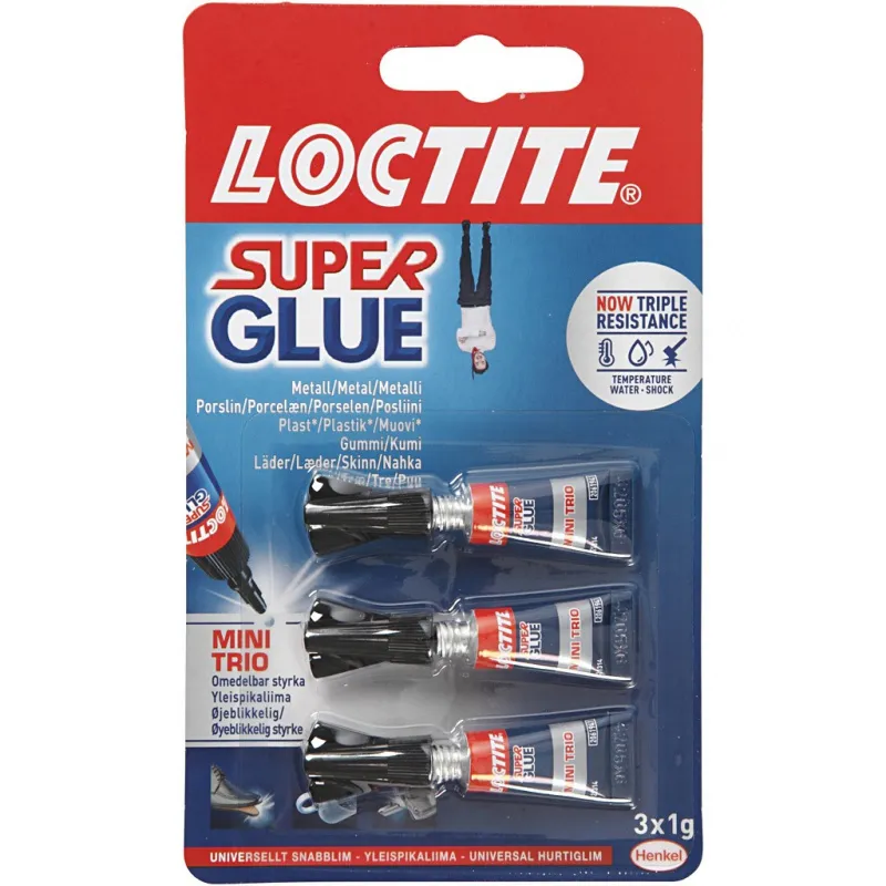 Loctite Super Kleber, 3x1 g/ 1 Pck