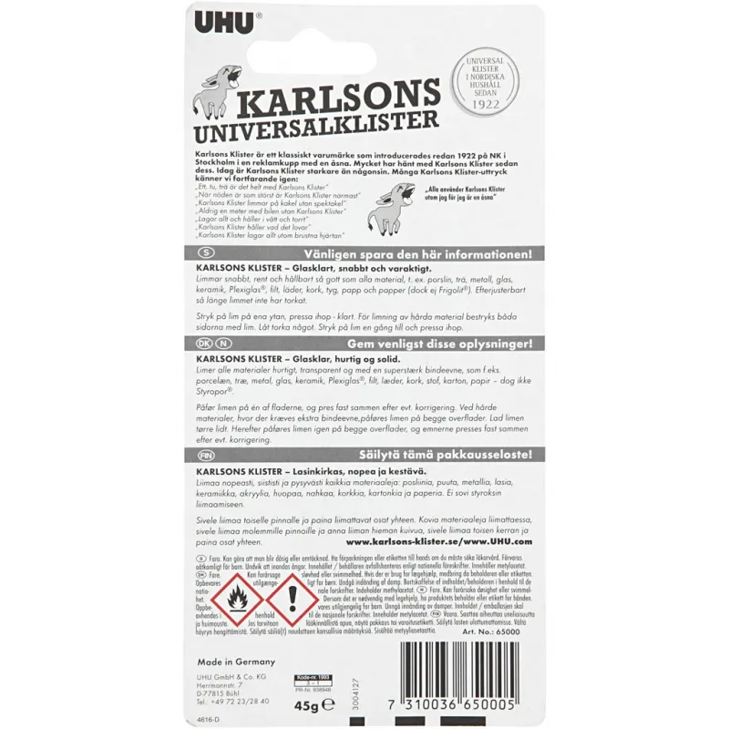UHU Karlsons Kleber, 45 g/ 1 Pck