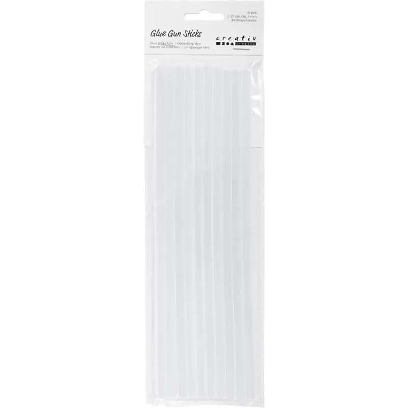 Klebesticks Mini, L 25 cm, D 7 mm, 10 Stk/ 1 Pck