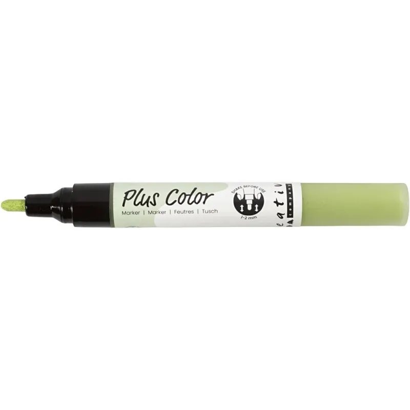 Plus Color Marker, L 14,5 cm, Strichstärke 1-2 mm, Laubgrün, 5,5 ml, 1 Stk