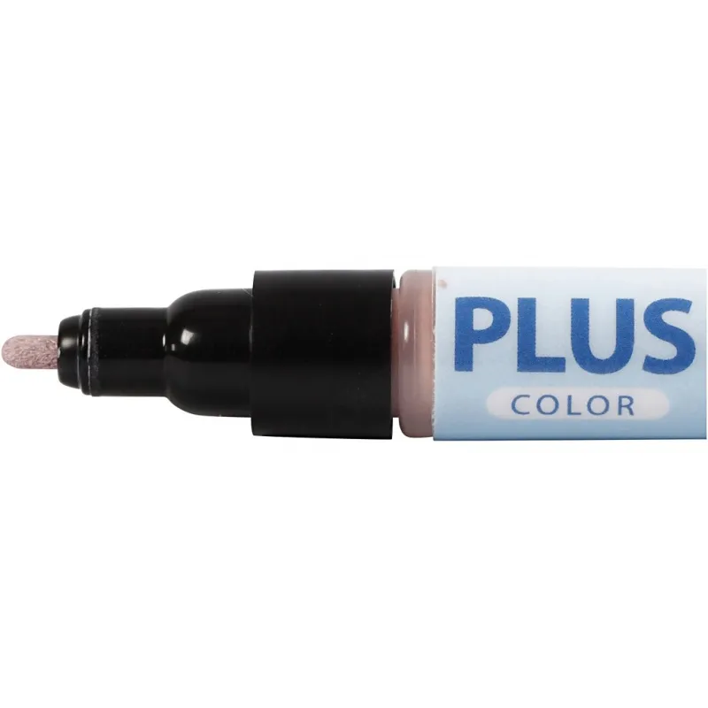 Plus Color Marker, L 14,5 cm, Strichstärke 1-2 mm, Staubrosé, 5,5 ml, 1 Stk