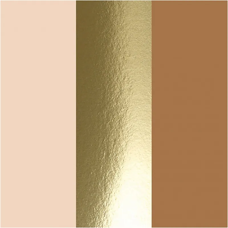 Plus Color Marker, L 14,5 cm, Strichstärke 1-2 mm, Hellbeige, Gold, Sienna, 5,5 ml, 3 Stk/ 1 Pck