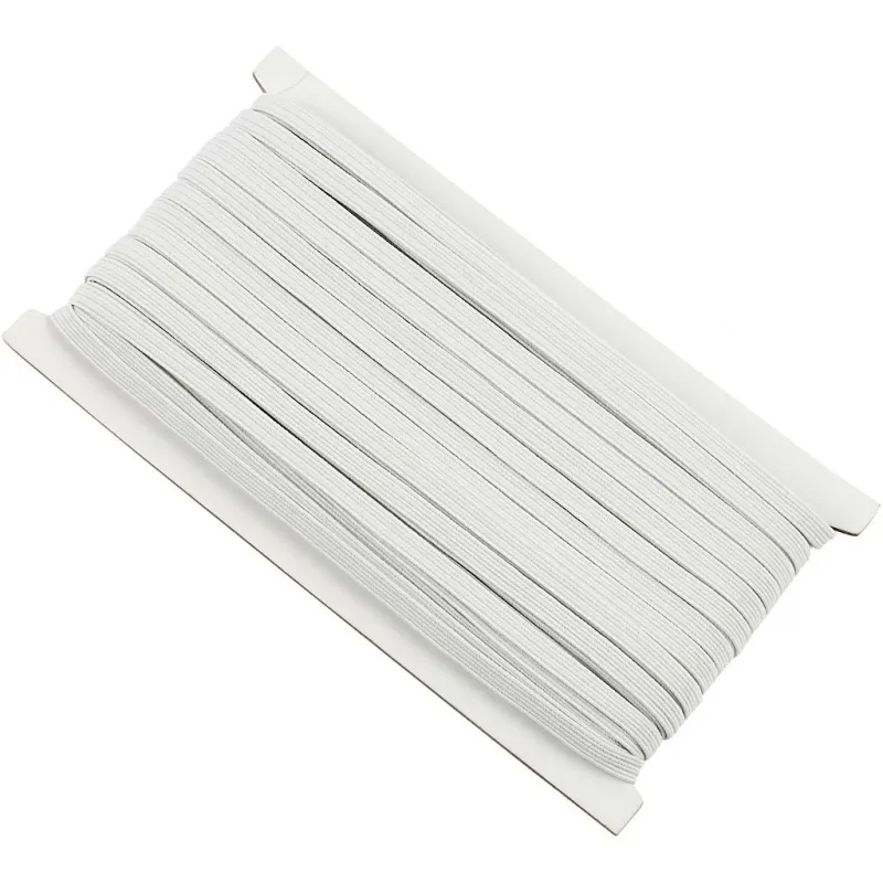Elastikband, B 6 mm, Weiß, 50 m/ 1 Rolle