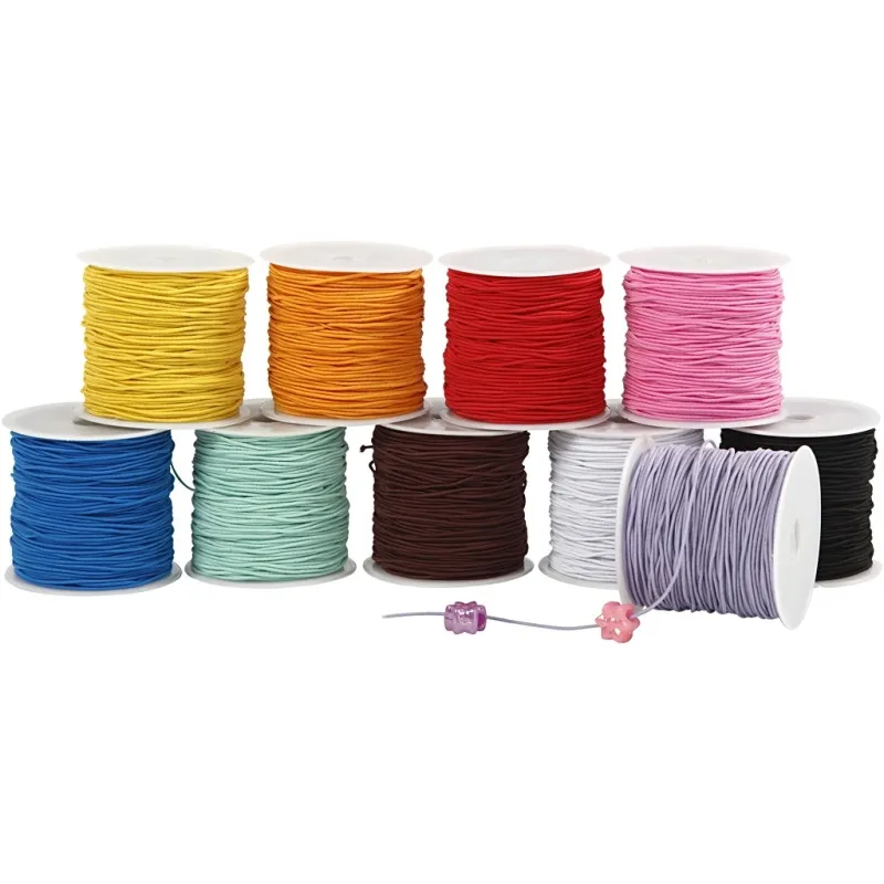 Gummiband-Set, Dicke 1 mm, 10x25 m/ 1 Pck