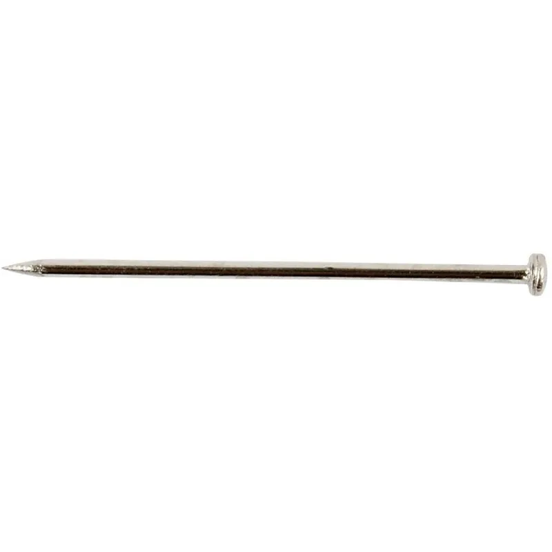 Stecknadeln, L 18 mm, Dicke 0,6 mm, ca. 10000 Stk, Silber, 500 g/ 1 Pck
