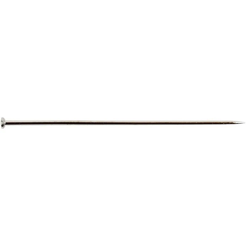 Stecknadeln, L 37 mm, Dicke 0,7 mm, ca. 4500 Stk, Silber, 500 g/ 1 Pck