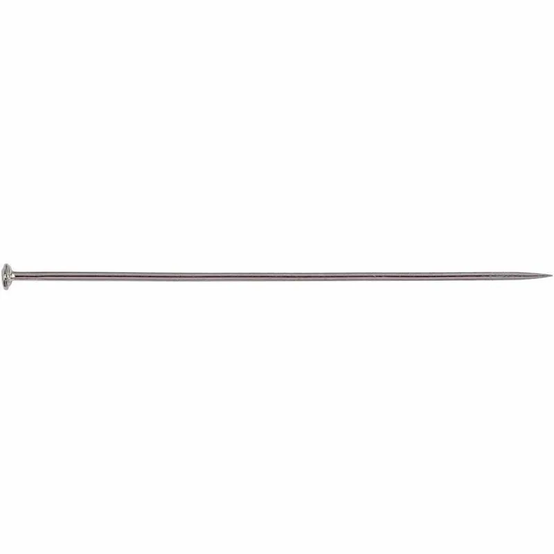 Stecknadeln, L 37 mm, Dicke 0,7 mm, ca. 4500 Stk, Silber, 500 g/ 1 Pck