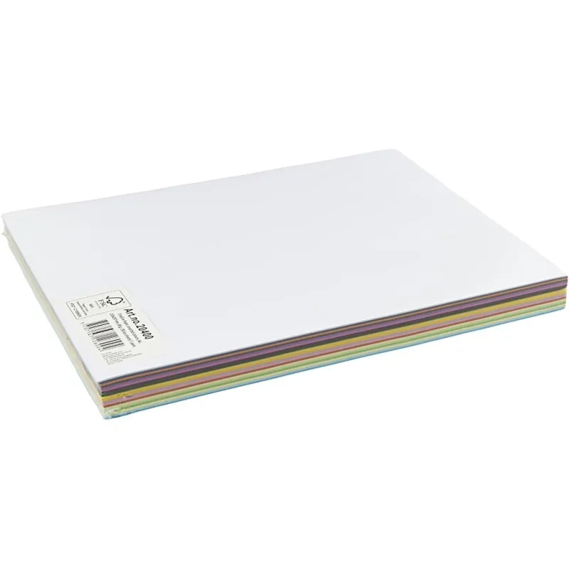 Farbiges Papier, A4, Blatt 210x297 mm, 80 g, Sortierte Farben, 280 Bl. sort./ 1 Pck