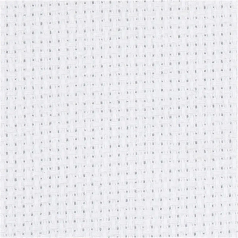 Aida-Stoff, Größe 50x50 cm, 70 Kästchen pro 10 cm, Weiß, 1 Stk