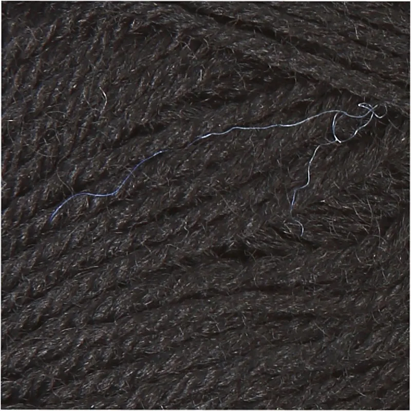 Sockenwolle, L 200 m, Schwarz, 50 g/ 1 Knäuel