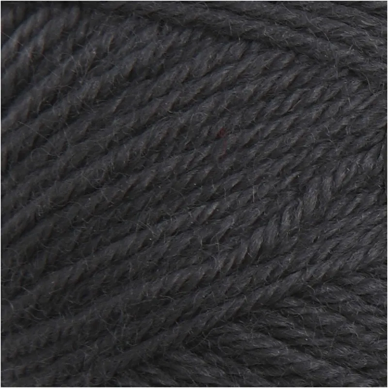 Babywolle, L 172 m, Dunkelgrau, 50 g/ 1 Knäuel