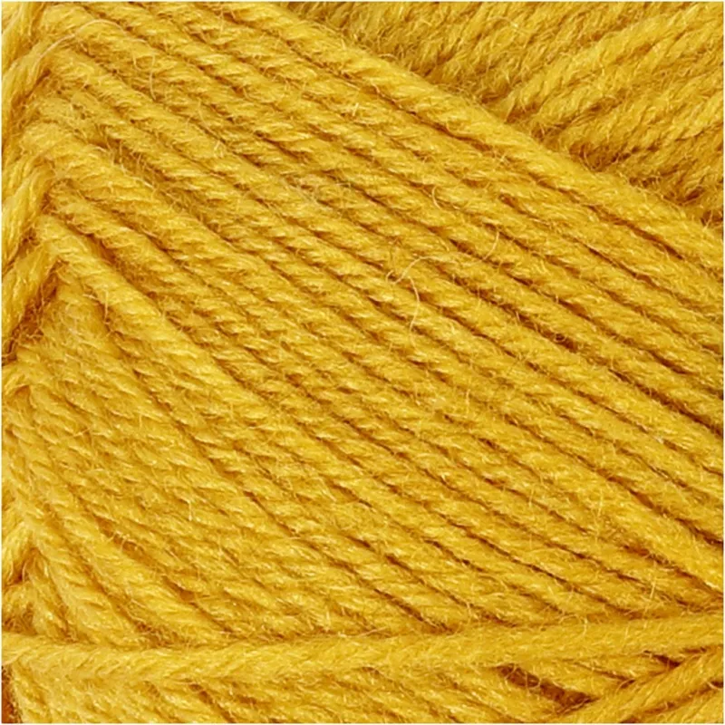 Babywolle, L 172 m, Dunkelgelb, 50 g/ 1 Knäuel