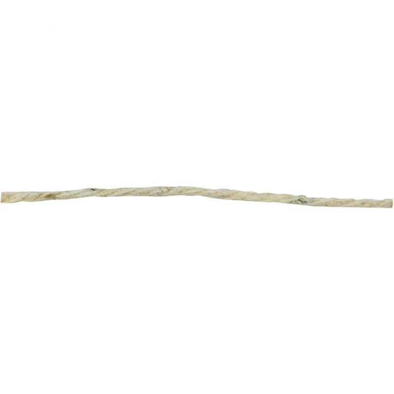 Baumwollkordel, L 700 m, extra dünne Qualität 12/6, ca. 1 mm, Hellnatur, 250 g/ 1 Knäuel