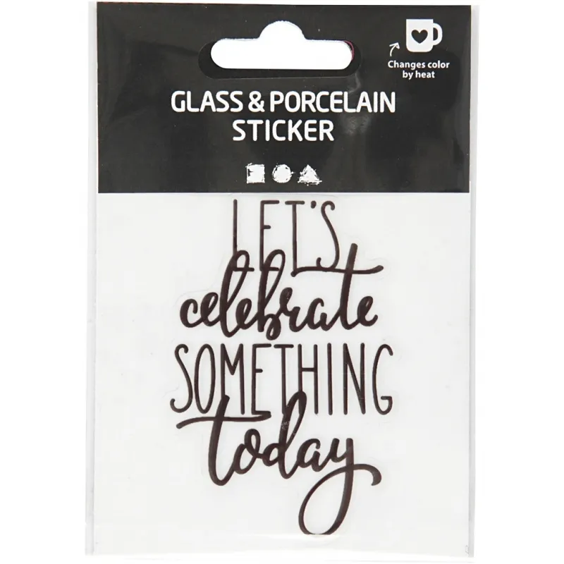 Glas- und Porzellansticker, 1 Stk