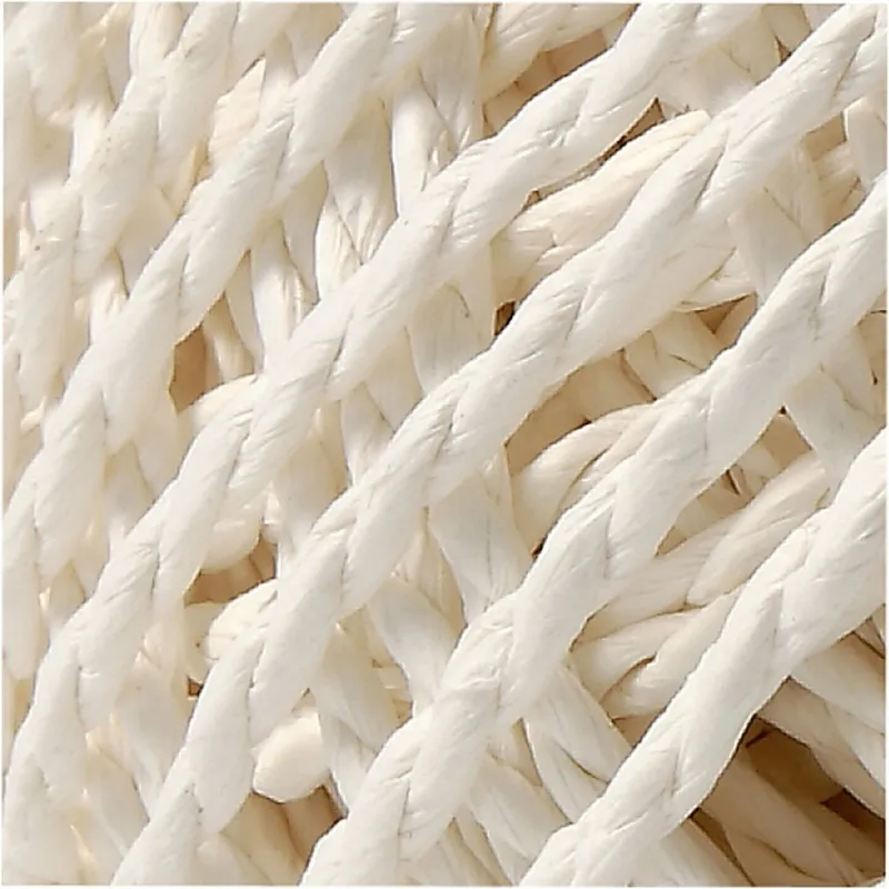 Papiergarn, Dicke 2,5-3 mm, Weiß, 150 g, 40 m/ 1 Knäuel