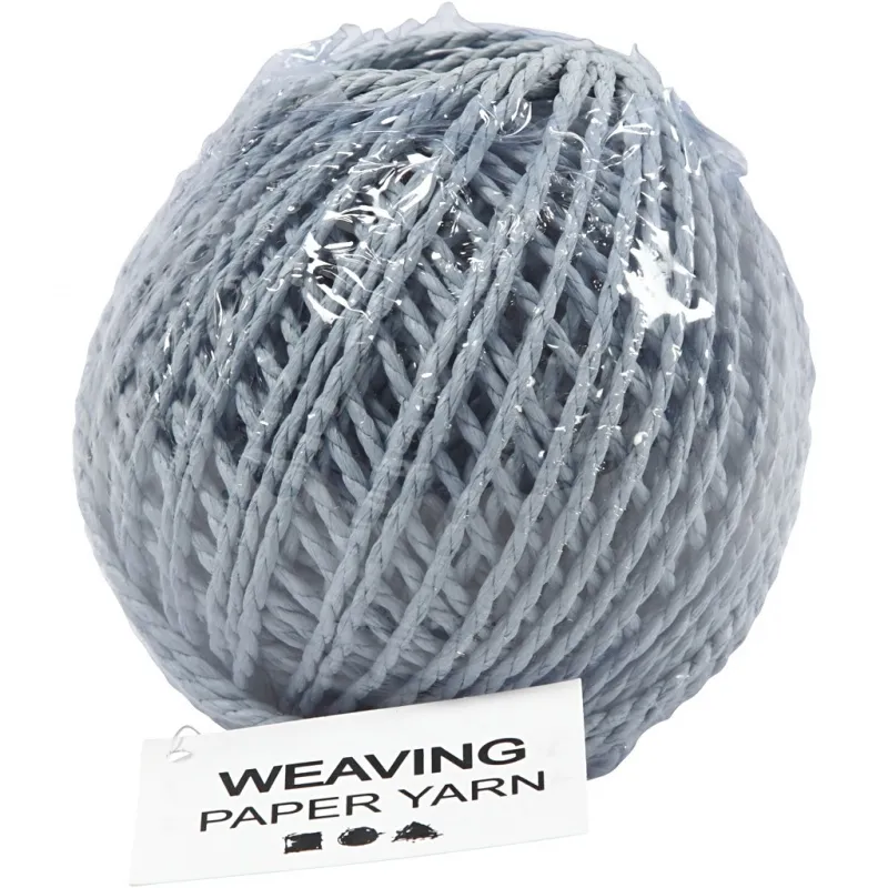 Papiergarn, Dicke 2,5-3 mm, Hellblau, 150 g, 40 m/ 1 Knäuel
