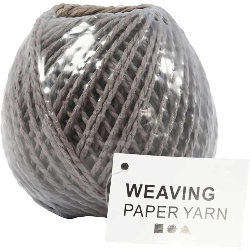 Papiergarn, Dicke 2,5-3 mm, Hellbraun, 150 g, 40 m/ 1 Knäuel