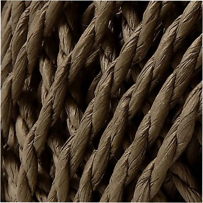 Papiergarn, Dicke 2,5-3 mm, Dunkelbraun, 150 g, 40 m/ 1 Knäuel