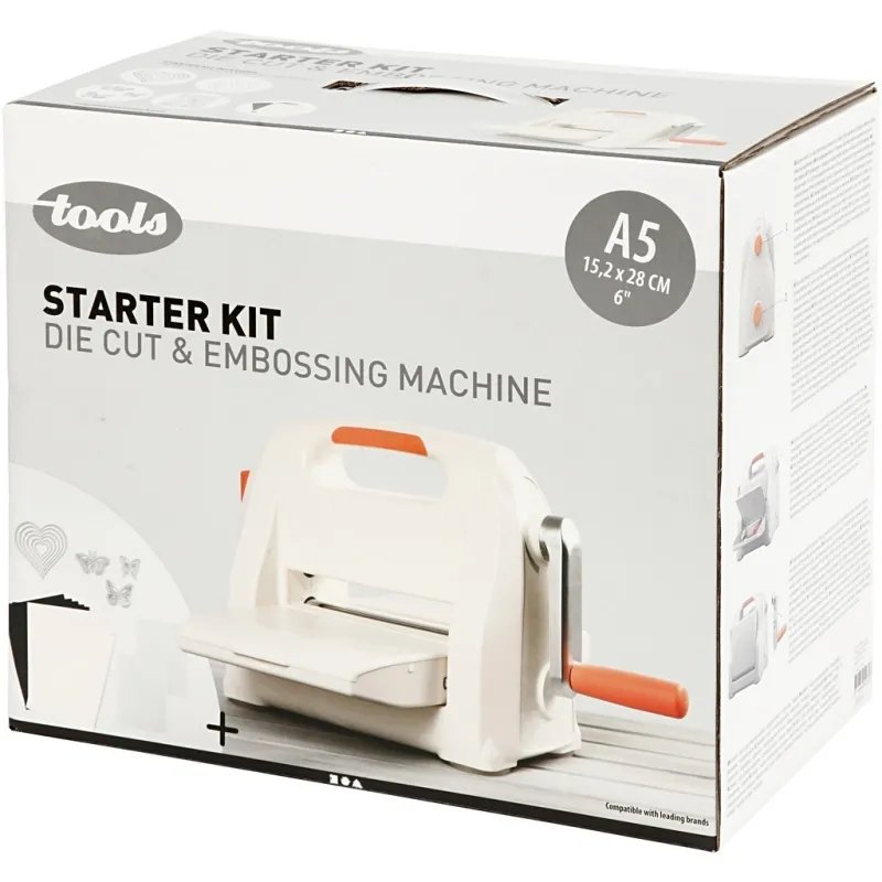 Stanz- und Prägegerät - Starter Kit, A5, Blatt 155x210 mm, 1 Set