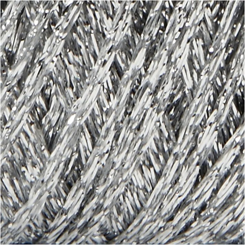 Lurexgarn, L 160 m, Silber, 25 g/ 1 Knäuel