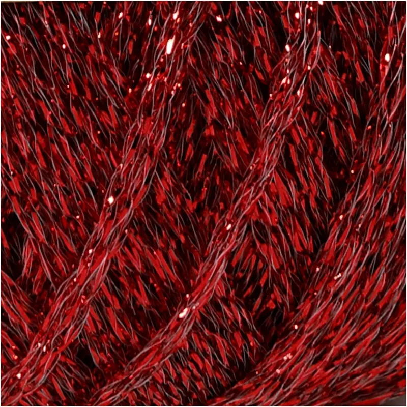 Lurexgarn, L 160 m, Rot, 25 g/ 1 Knäuel