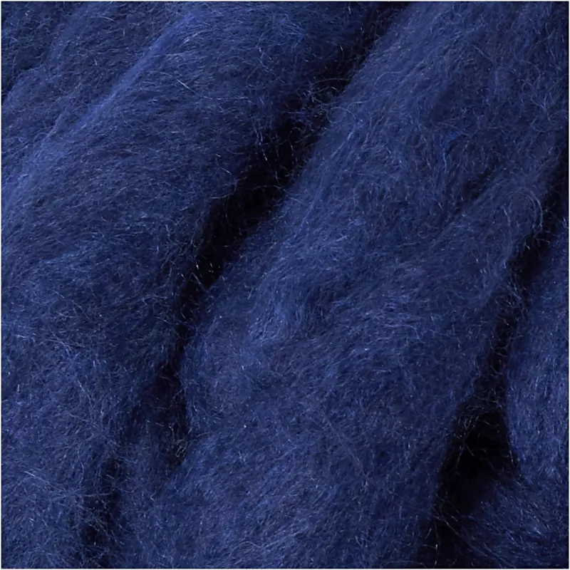 XL-Chunky-Garn aus Polyacryl/Wolle, L 15 m, Größe mega, Dunkelblau, 300 g/ 1 Knäuel