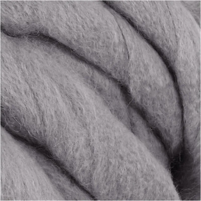 XL-Chunky-Garn aus Polyacryl/Wolle, L 15 m, Größe mega, Grau, 300 g/ 1 Knäuel
