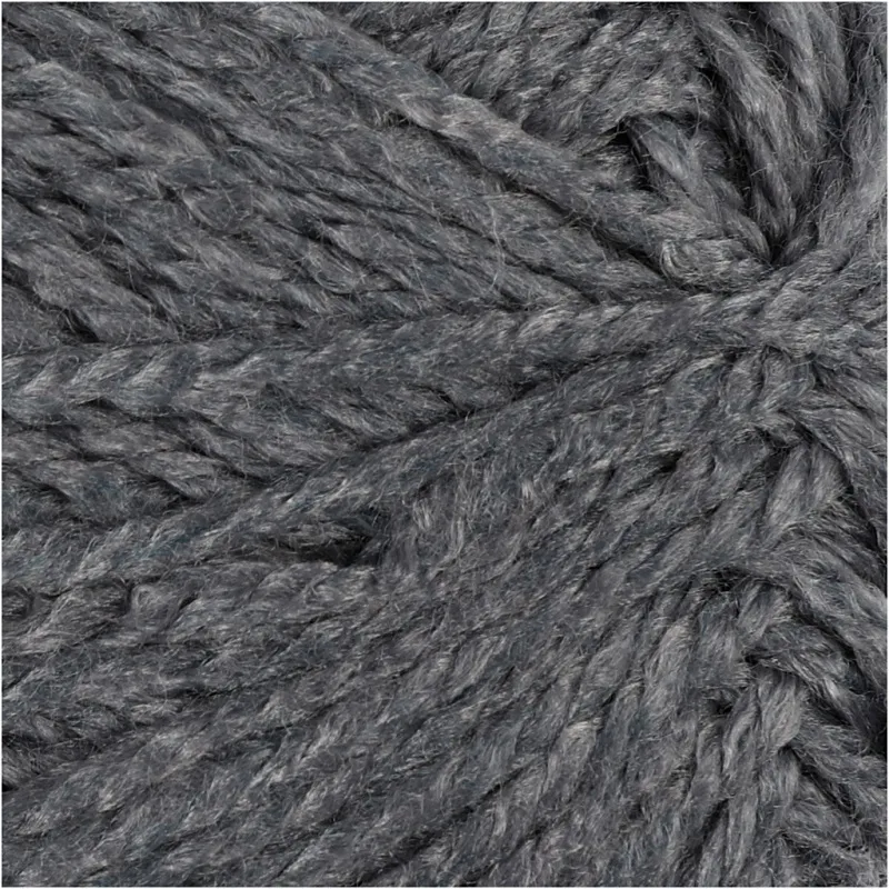 Fantasia Polyacryl Garn, L 80 m, Grau, 50 g/ 1 Knäuel