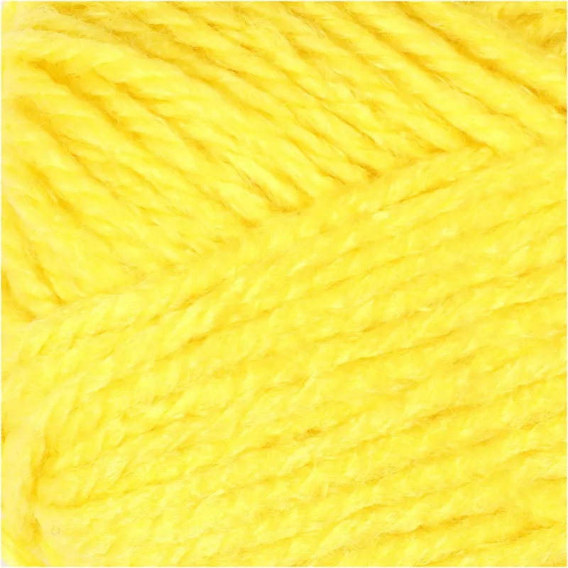 Fantasia Polyacryl Garn, L 80 m, Gelb, 50 g/ 1 Knäuel